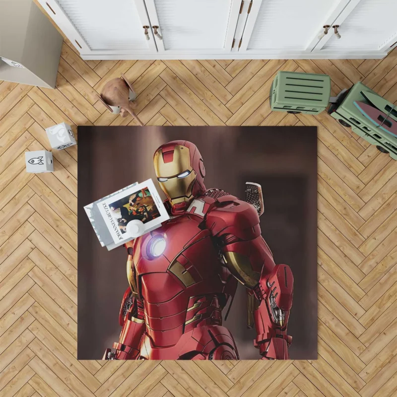 Explore the Adventures of Iron Man Floor Rug