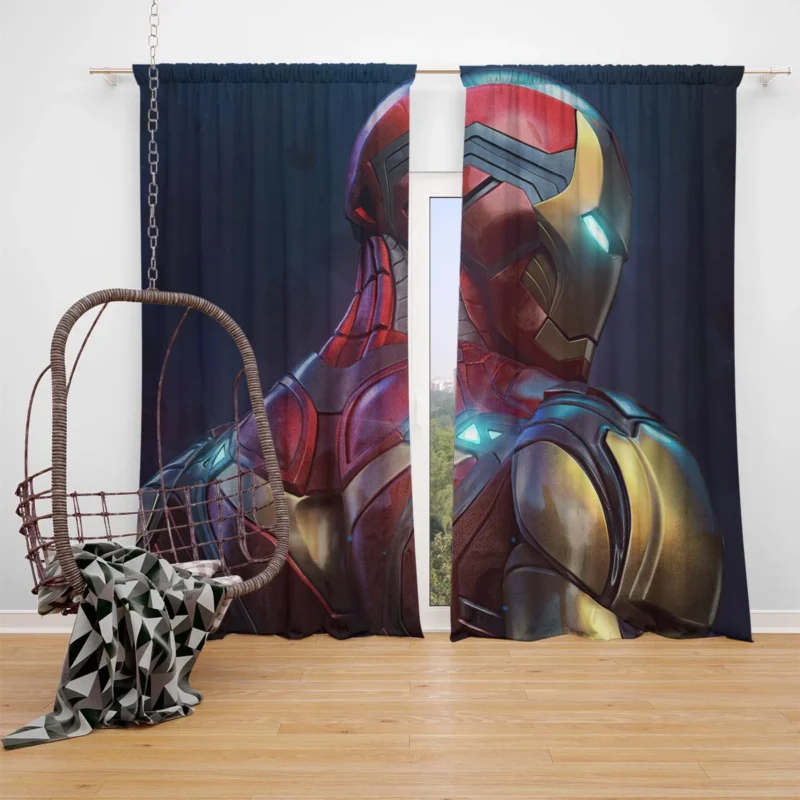 Explore the Iron Man Universe Window Curtain