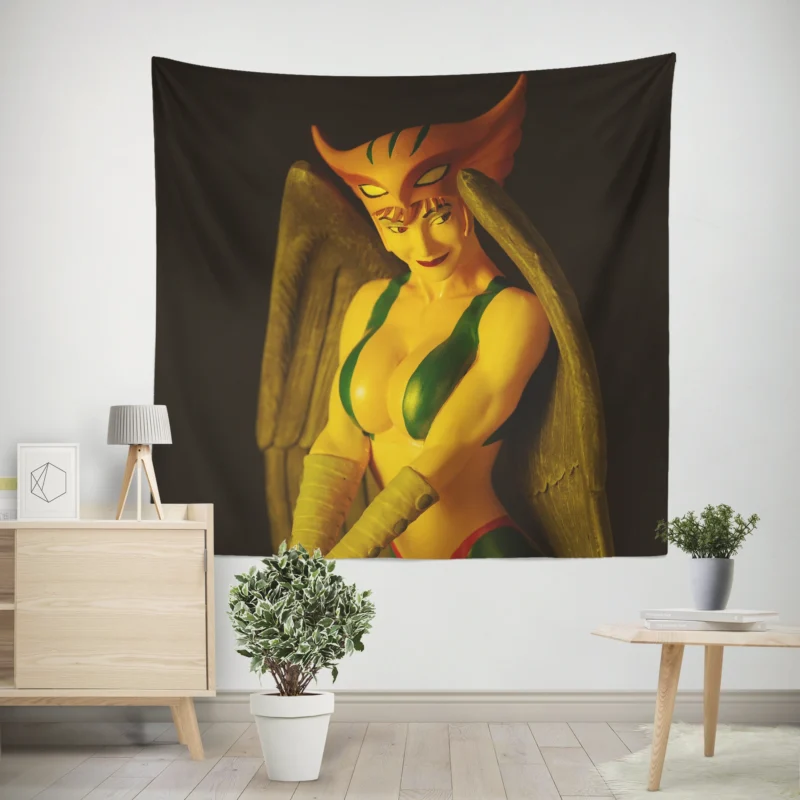 Exploring the Adventures of Hawkgirl  Wall Tapestry