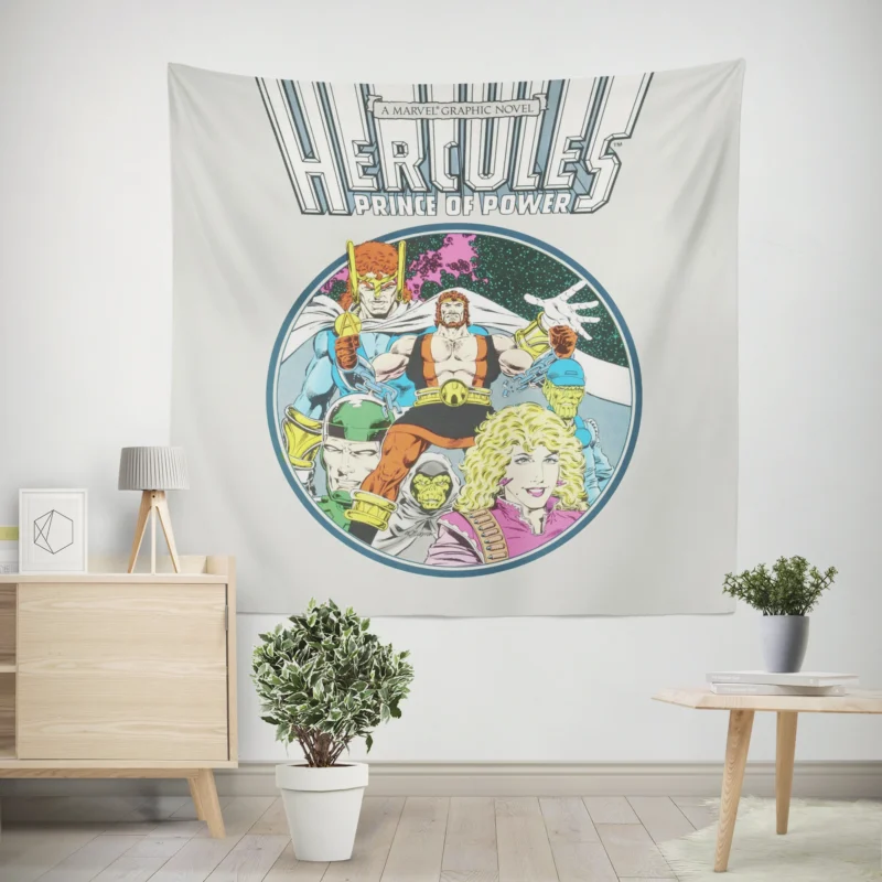 Exploring the Adventures of Hercules in Comics  Wall Tapestry