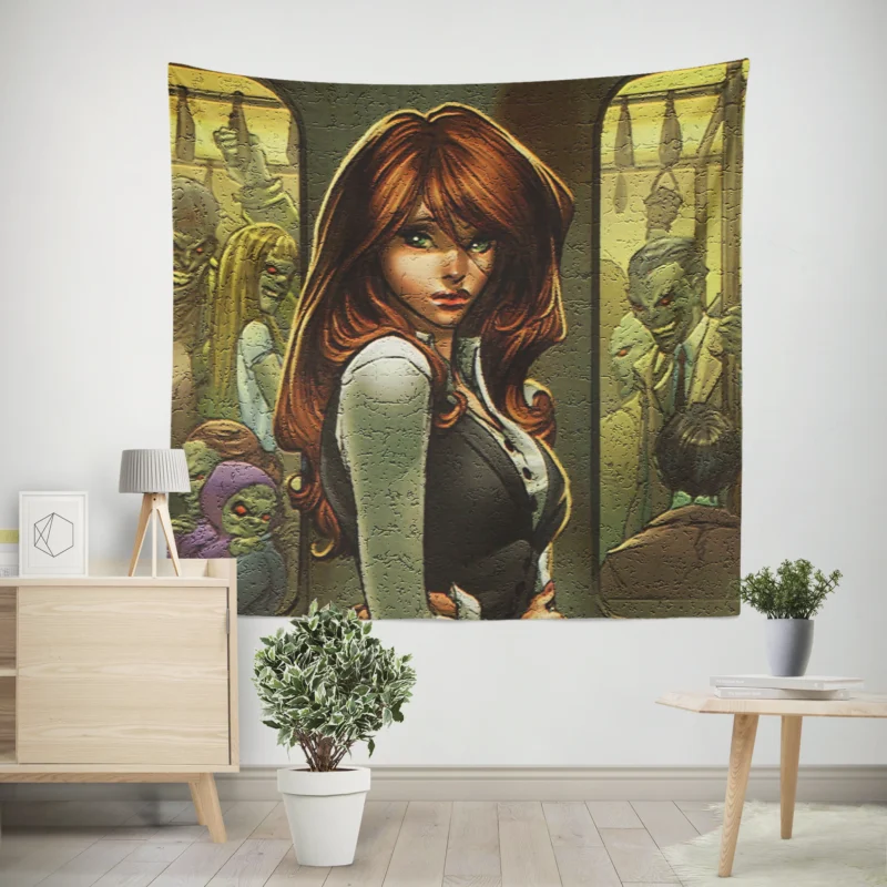 Exploring the Intricate Grimm Fairy Tales Universe  Wall Tapestry