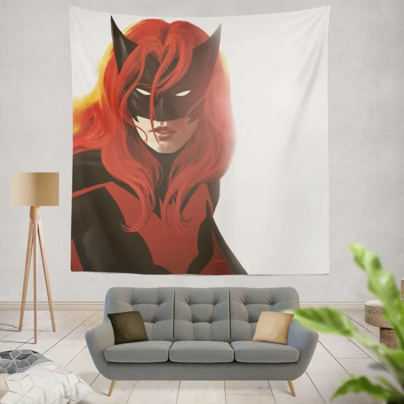Exploring the World of Batwoman in DC Comics  Wall Tapestry