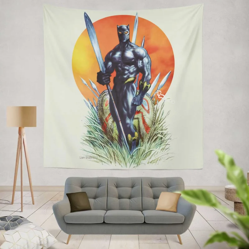 Exploring the World of Black Panther  Wall Tapestry