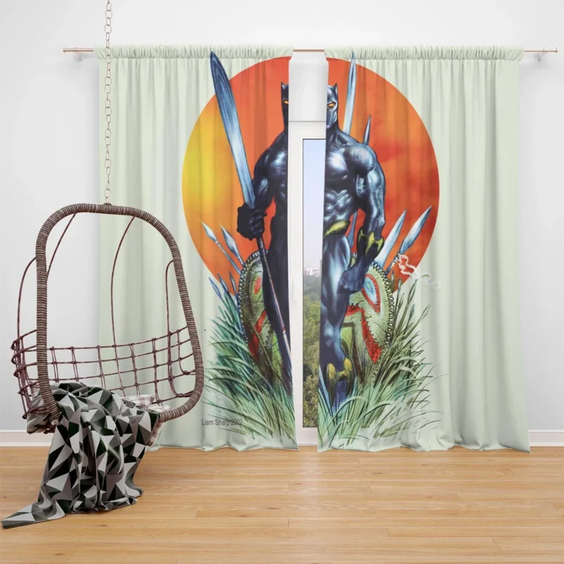 Exploring the World of Black Panther Window Curtain