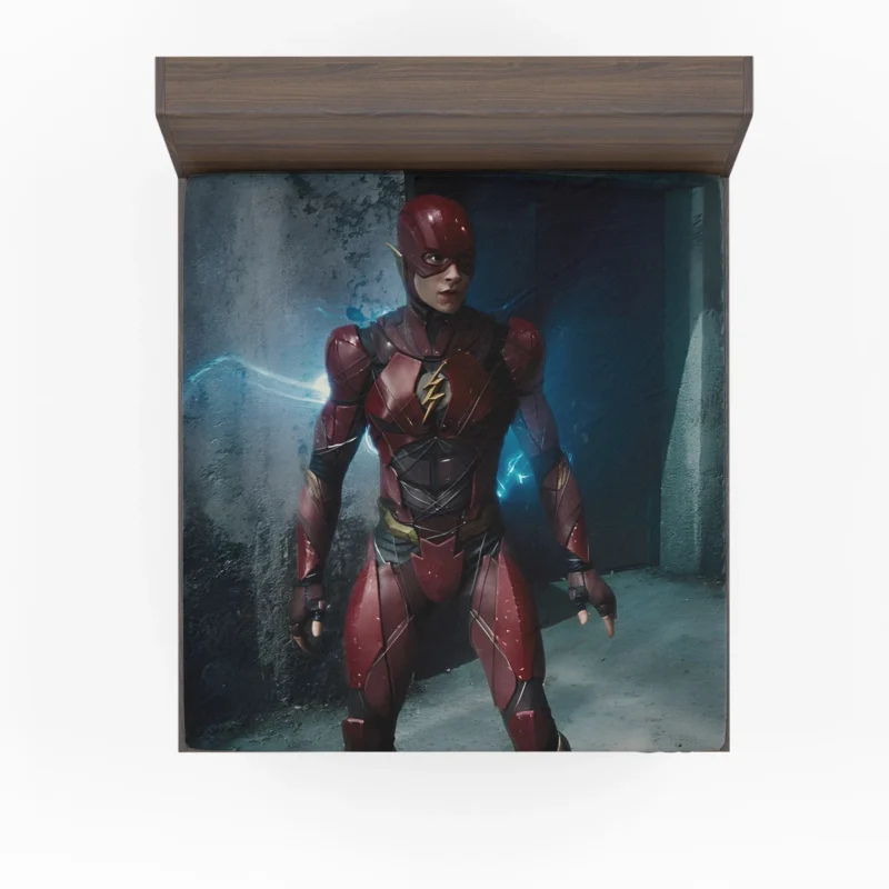 Ezra Miller as Flash in Justice League (2017) Fitted Sheet