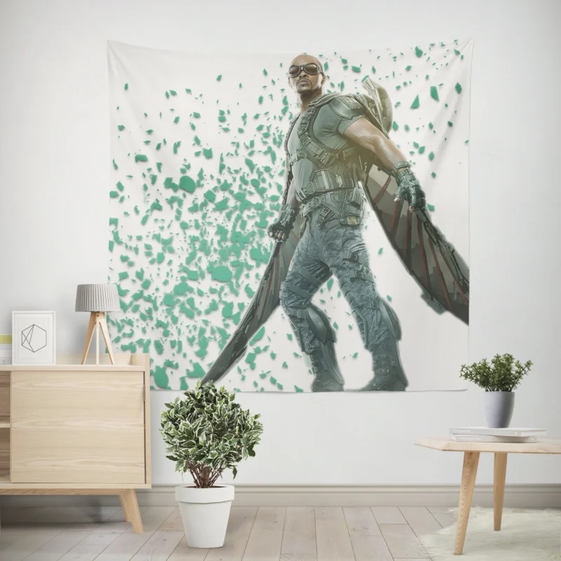 Falcon: A Heroic Avenger in Movies  Wall Tapestry
