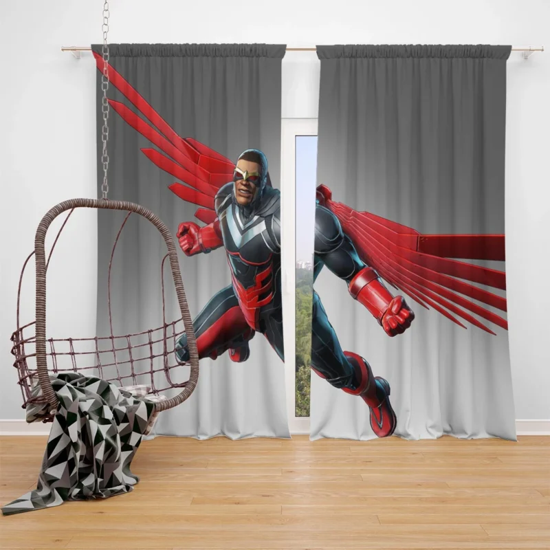 Falcon: An Avenger in Marvel Ultimate Alliance 3 Window Curtain