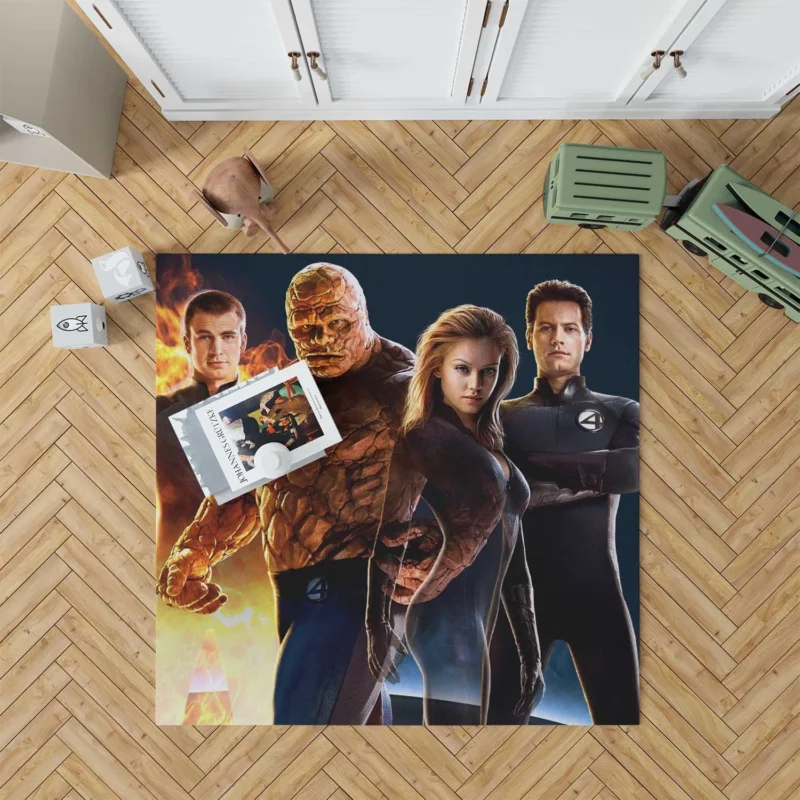 Fantastic Four (2005): Marvel Superhero Family Floor Rug