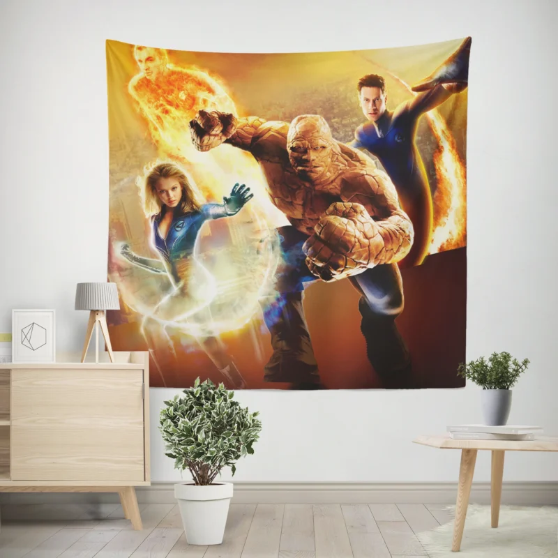 Fantastic Four (2005): Uniting Against Doom  Wall Tapestry