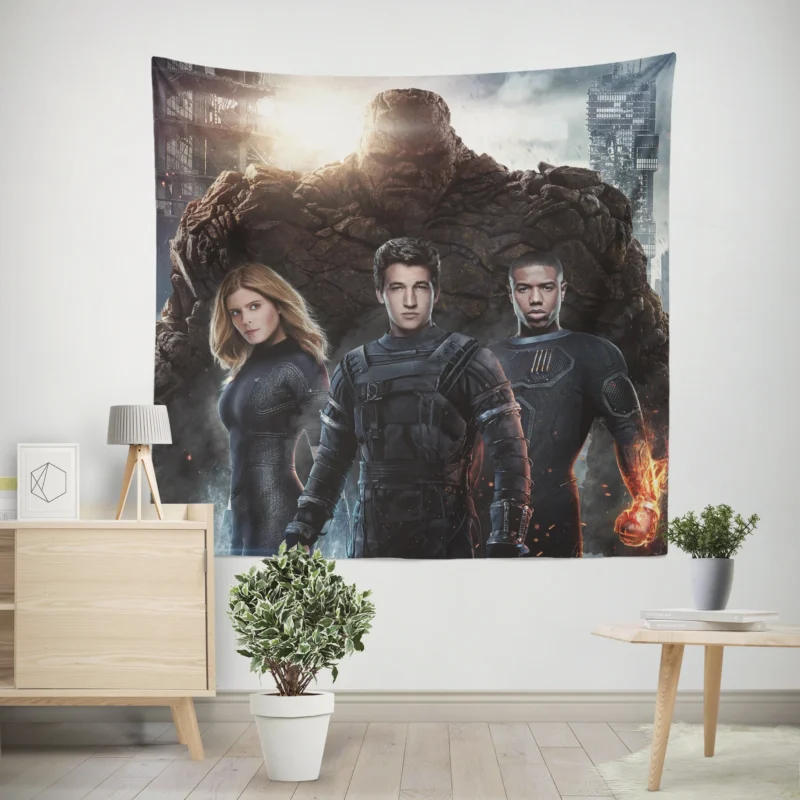 Fantastic Four (2015): A Reimagined Superhero Movie  Wall Tapestry