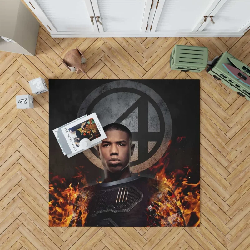 Fantastic Four (2015): The Human Torch Floor Rug