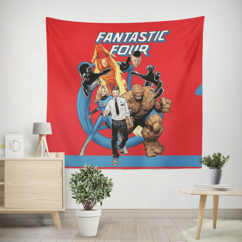 Fantastic Four Comics: Marvel Iconic Team  Wall Tapestry