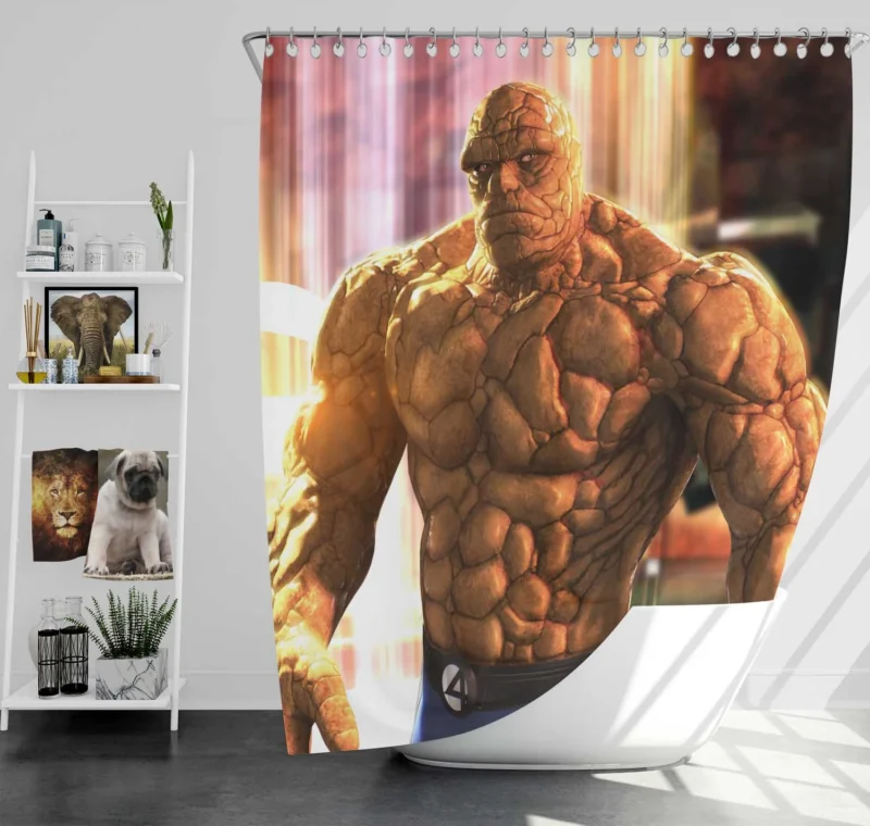 Fantastic Four: Thing Superhero Debut Shower Curtain