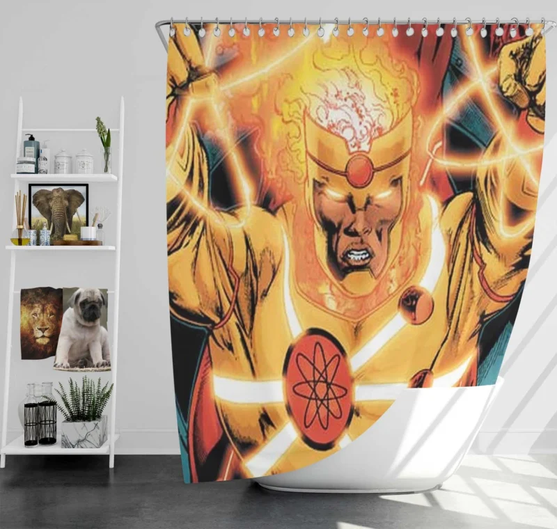 Firestorm Comics: The Fiery Hero of DC Shower Curtain