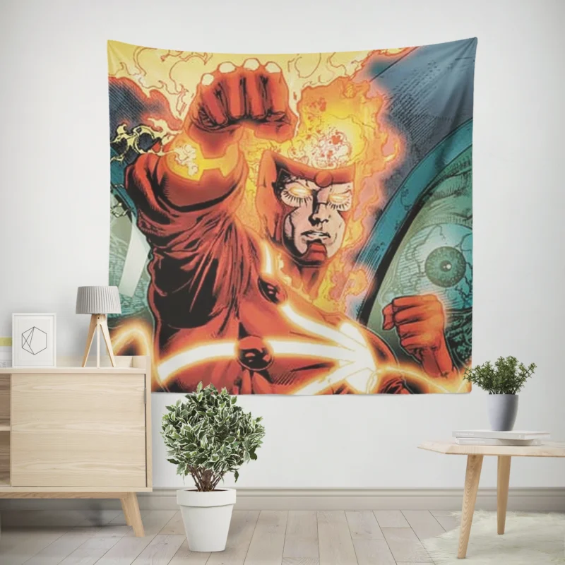 Firestorm (DC Comics): A Nuclear Superhero  Wall Tapestry