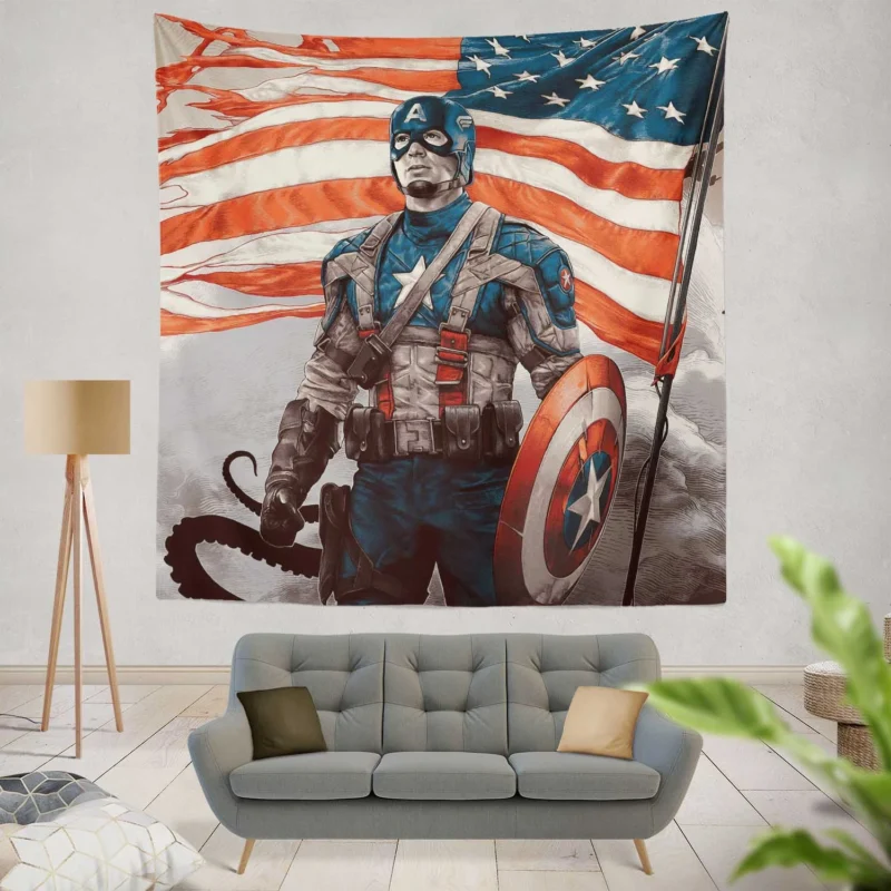 Fortnite: Captain America Joins the Battle  Wall Tapestry
