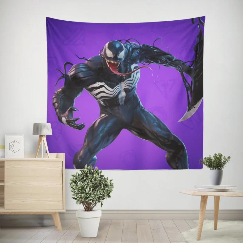 Fortnite Venom: Gaming Symbiote  Wall Tapestry
