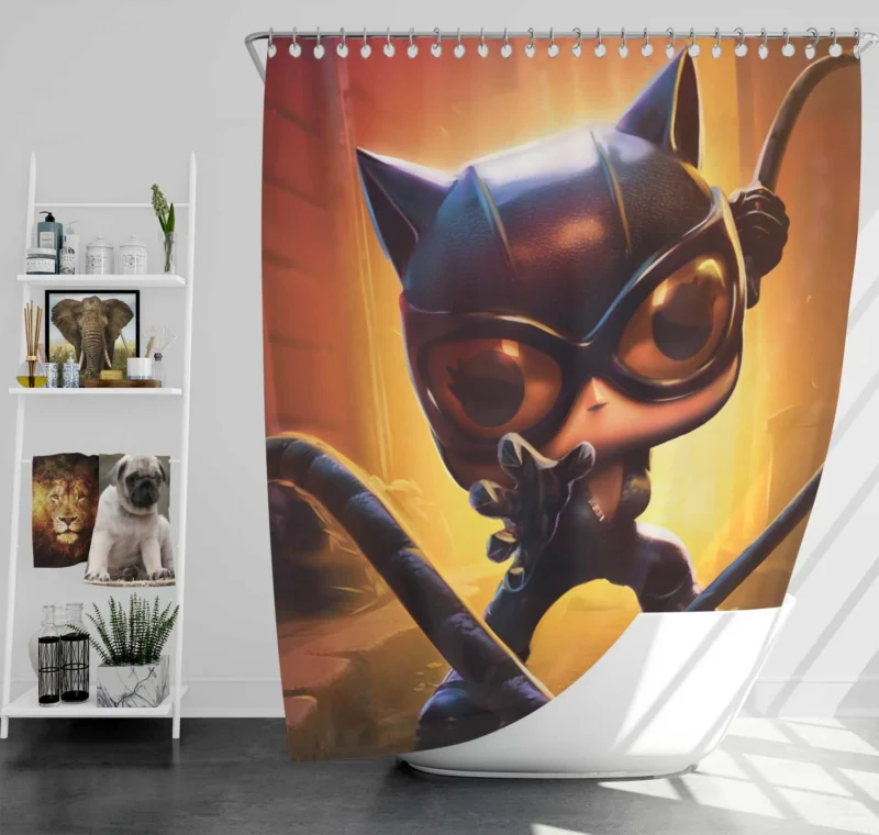 Funkoverse Strategy Game: DC Comics Catwoman Shower Curtain