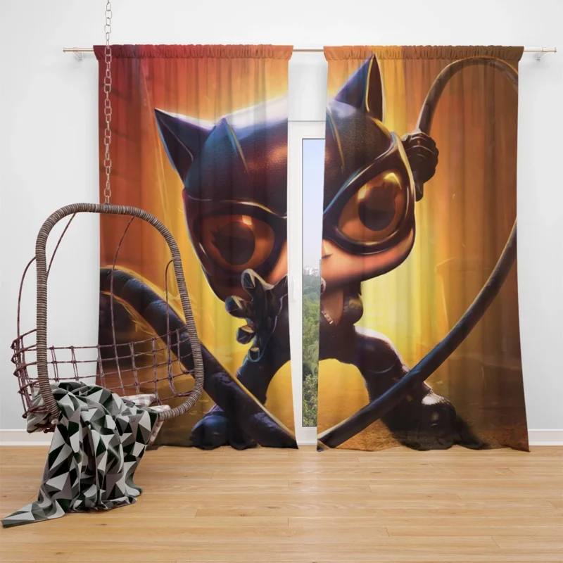 Funkoverse Strategy Game: DC Comics Catwoman Window Curtain