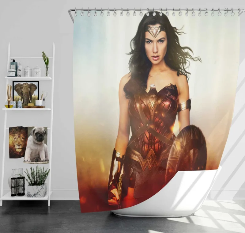 Gal Gadot as Wonder Woman: A DC Legend Shower Curtain