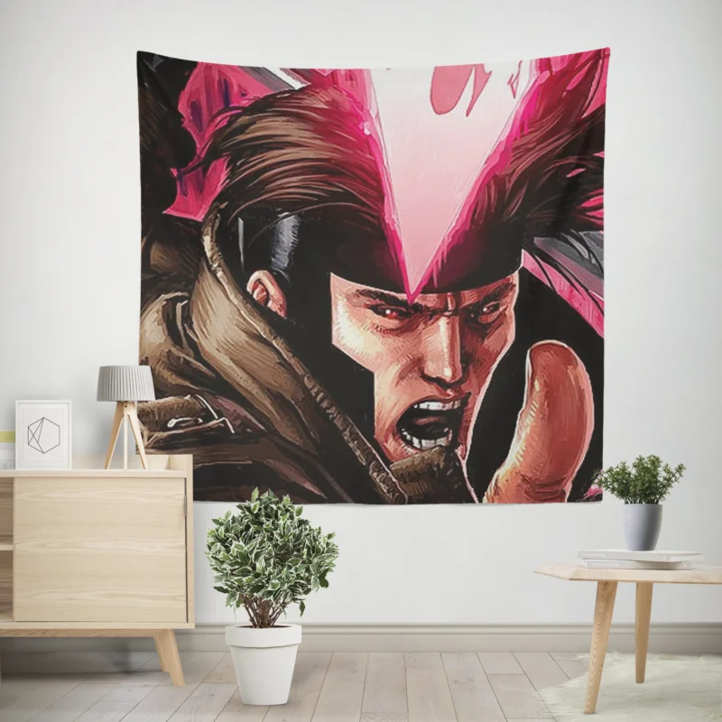 Gambit Comics: Marvel Card-Throwing Mutant  Wall Tapestry