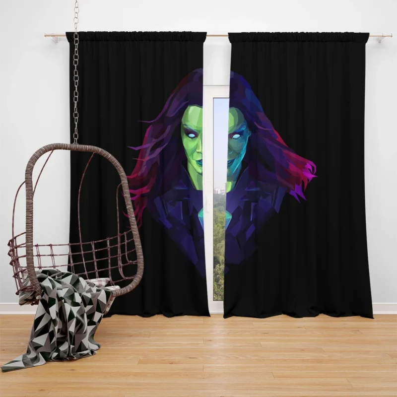 Gamora Comics: Adventures of the Deadliest Woman Window Curtain
