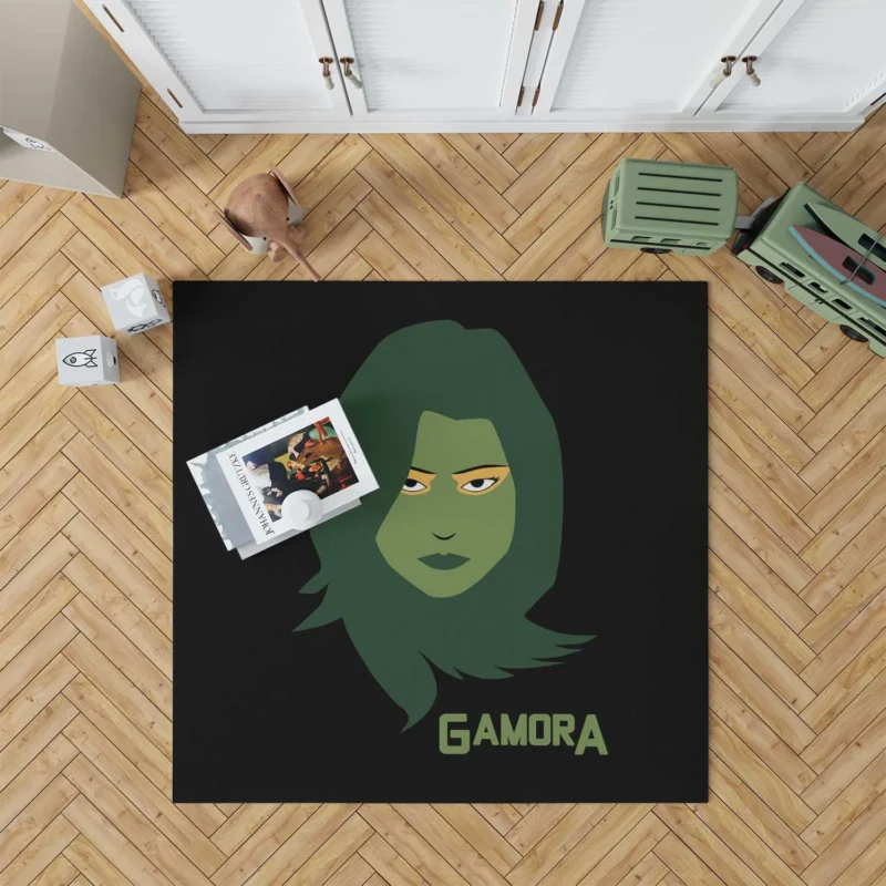 Gamora Comics: Exploring Her Cosmic Adventures Floor Rug