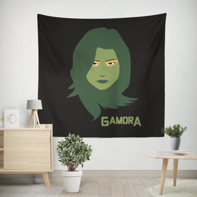 Gamora Comics: Exploring Her Cosmic Adventures  Wall Tapestry