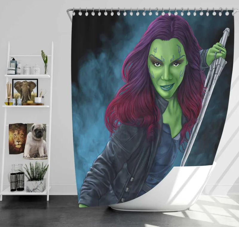 Gamora Comics: Guardians of the Galaxy Icon Shower Curtain