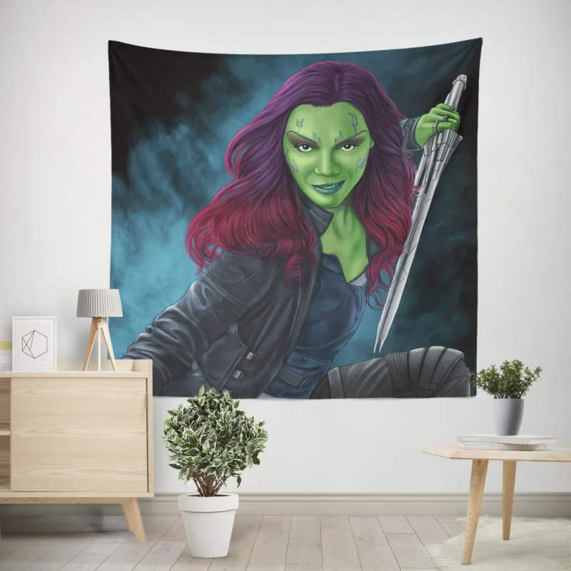 Gamora Comics: Guardians of the Galaxy Icon  Wall Tapestry