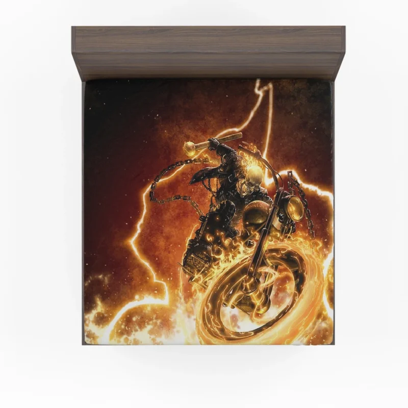 Ghost Rider Comics: A Skeleton Journey Fitted Sheet