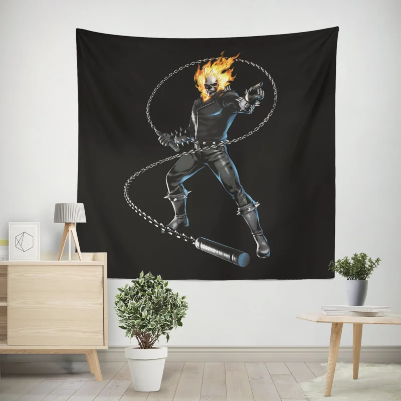 Ghost Rider Comics: Penance Stare and Hellfire  Wall Tapestry