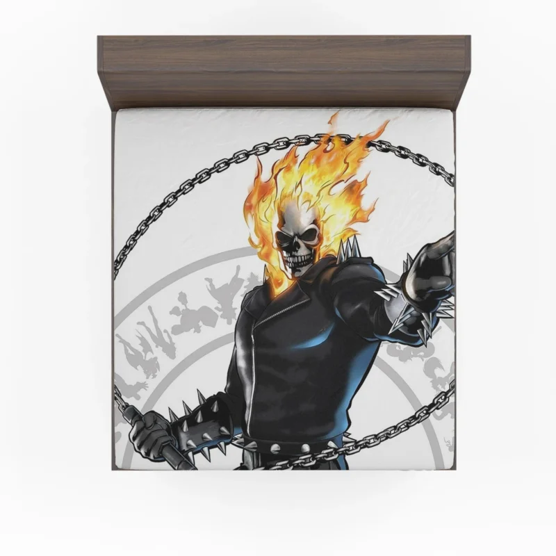 Ghost Rider Comics: Unleashing the Spirit of Vengeance Fitted Sheet
