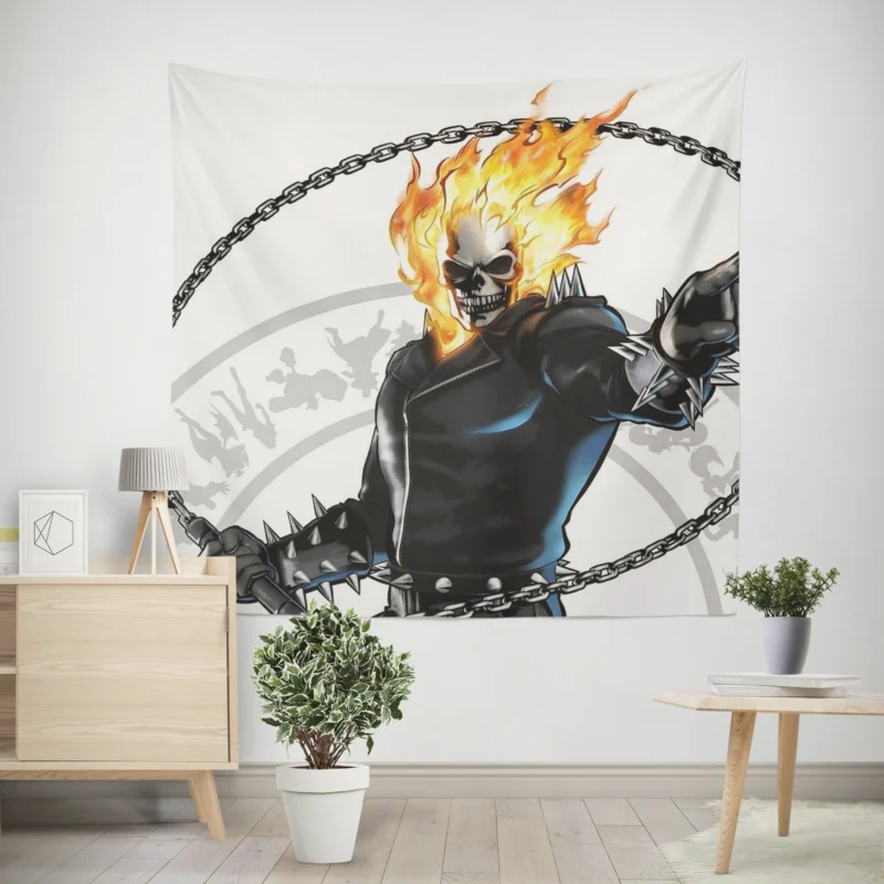 Ghost Rider Comics: Unleashing the Spirit of Vengeance  Wall Tapestry
