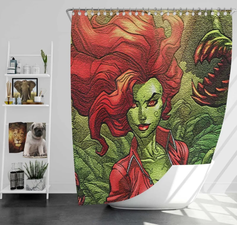 Gotham City Sirens Comics: Poison Ivy Intriguing Tale Shower Curtain