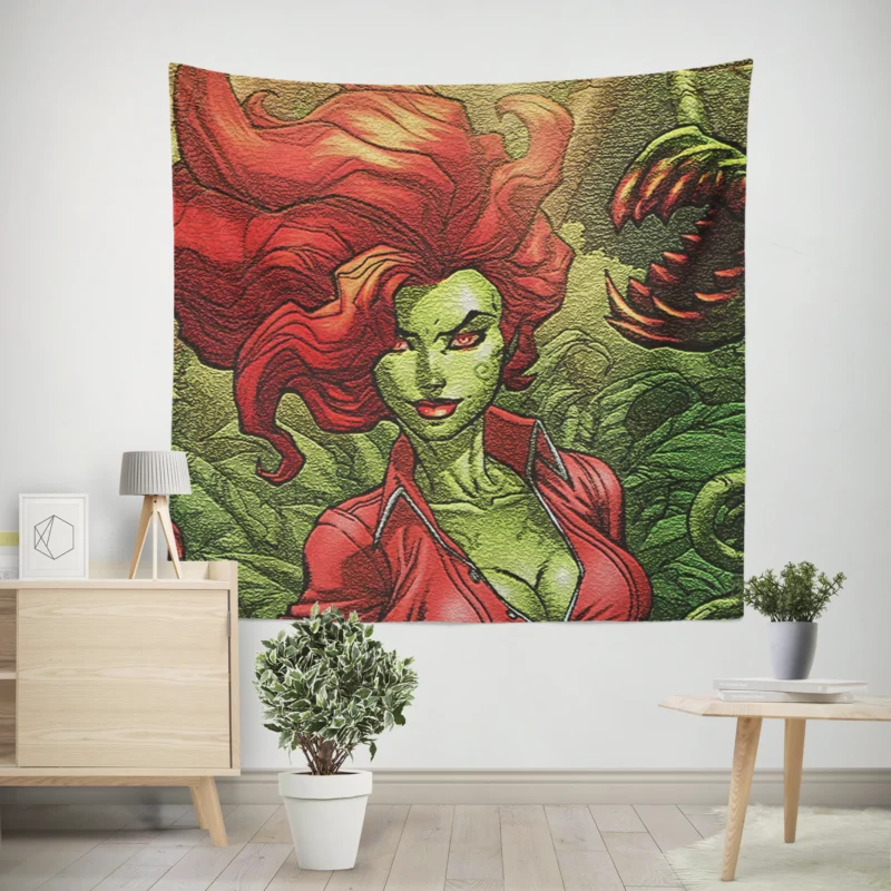 Gotham City Sirens Comics: Poison Ivy Intriguing Tale  Wall Tapestry