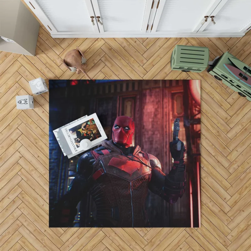 Gotham Knights: Red Hood Quest for Justice Floor Rug