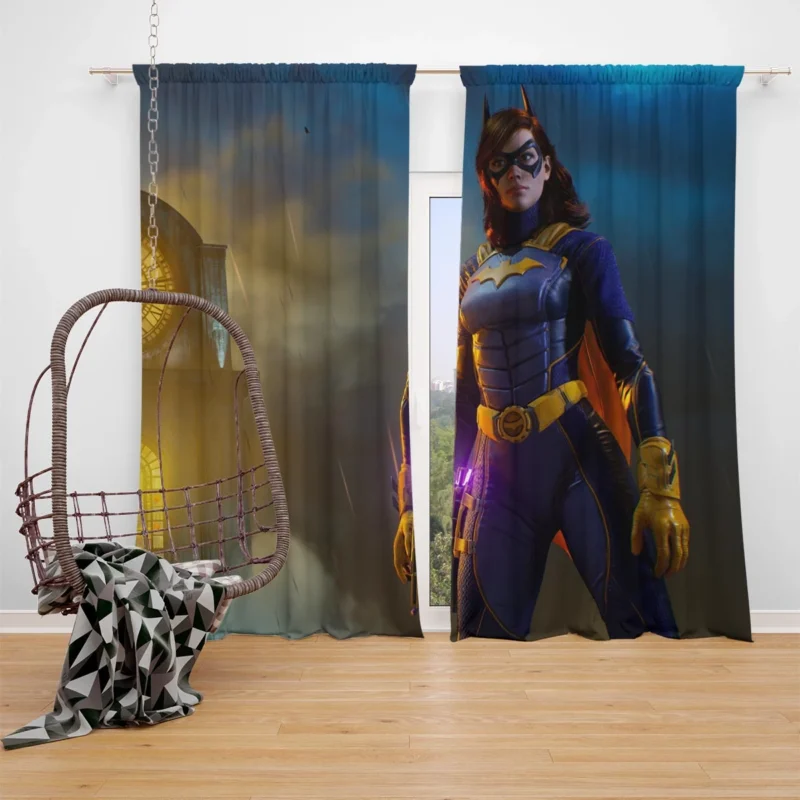 Gotham Knights Video Game: Play as Batgirl (Barbara Gordon) Window Curtain