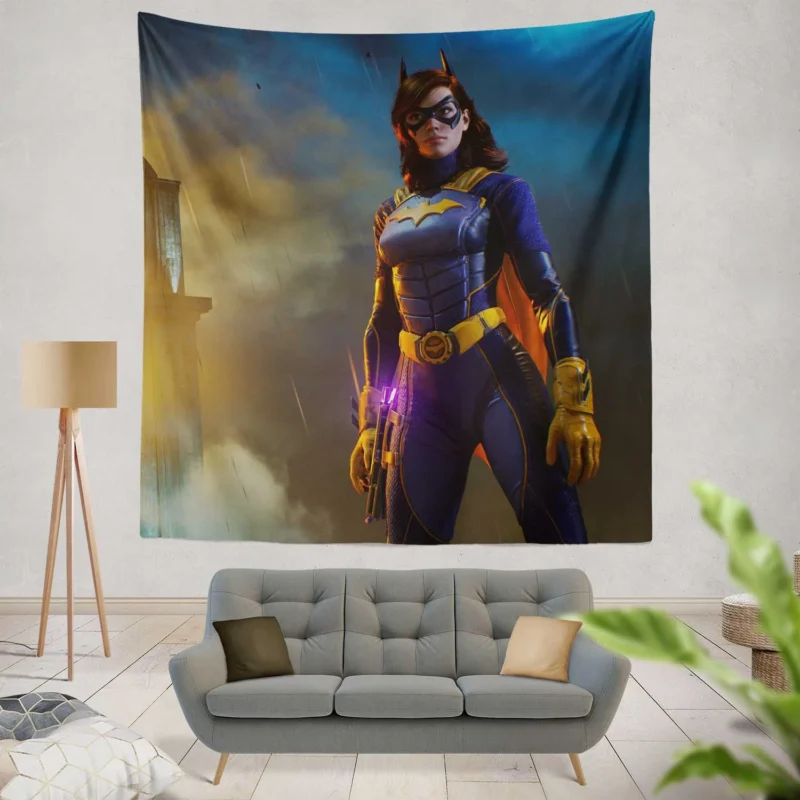 Gotham Knights Video Game: Play as Batgirl  Wall Tapestry