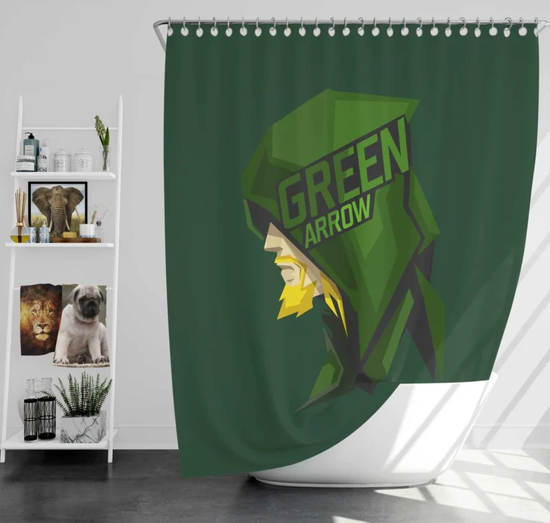 Green Arrow Comics: The Emerald Archer Quest Shower Curtain