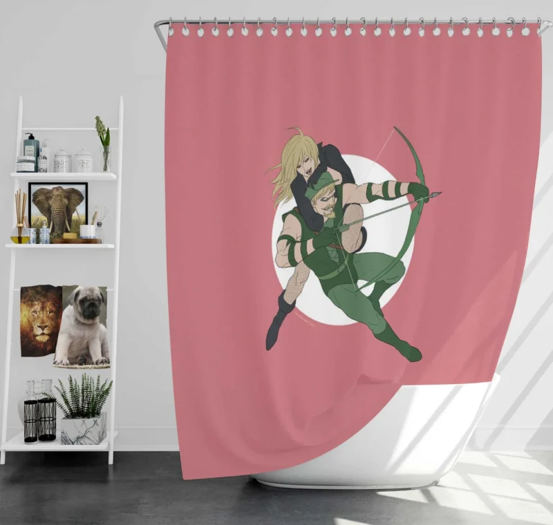 Green Arrow Wallpaper: A Vigilante Arsenal Shower Curtain