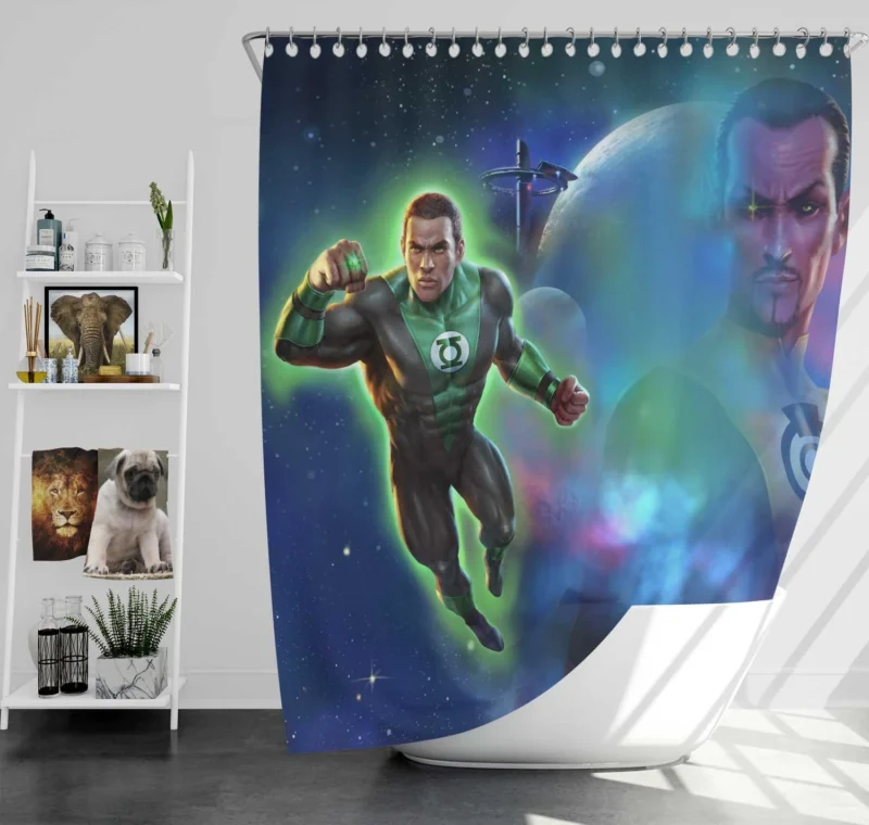 Green Lantern: Beware My Power - DC Animated Movie Shower Curtain