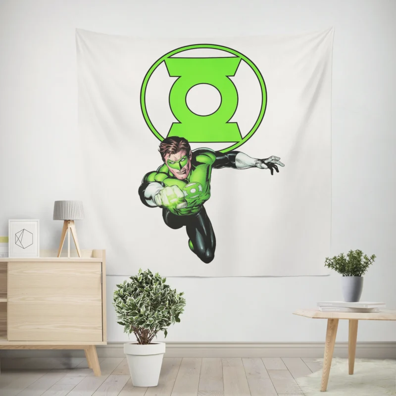 Green Lantern Comics: A Universe of Hal Jordan  Wall Tapestry