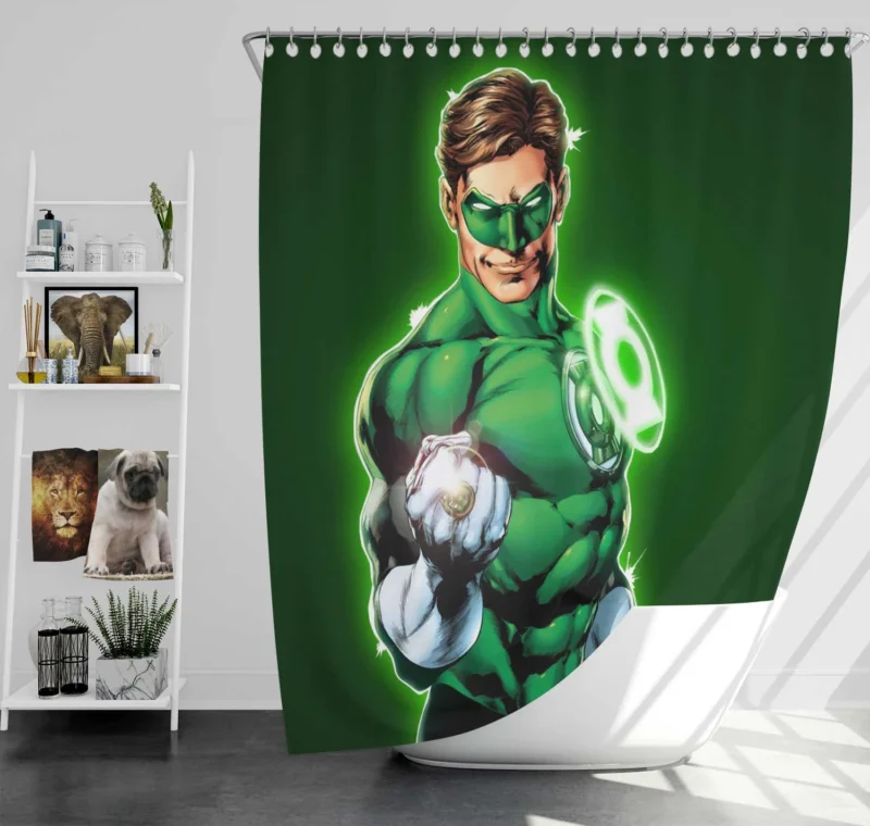 Green Lantern Comics: Embracing Hal Jordan Legacy Shower Curtain