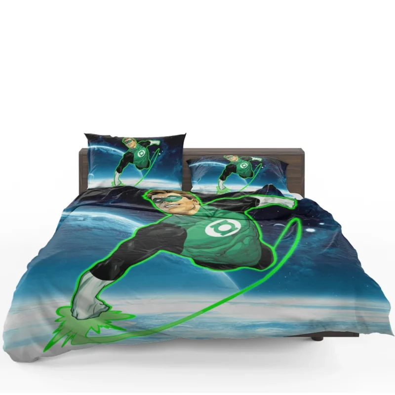 Green Lantern Comics: Exploring Hal Jordan Story Bedding Set