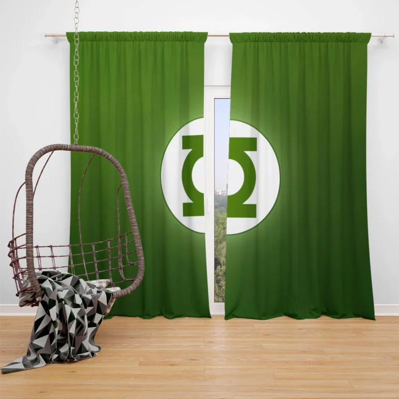 Green Lantern Comics: Exploring the Logo Window Curtain