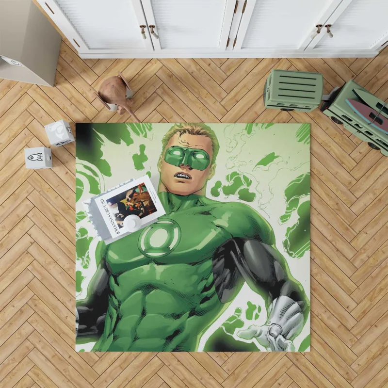 Green Lantern Comics: Hal Jordan Heroic Journey Floor Rug