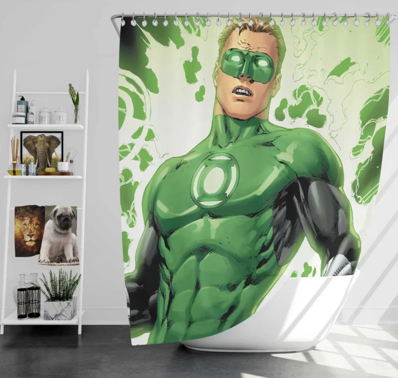 Green Lantern Comics: Hal Jordan Heroic Journey Shower Curtain