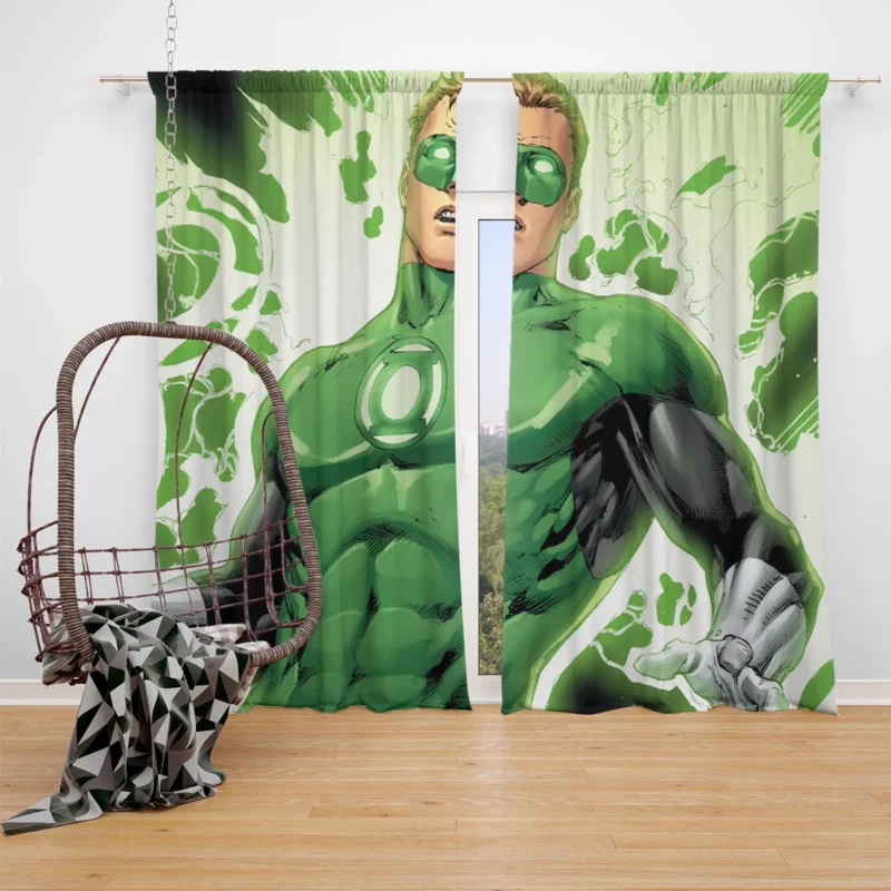 Green Lantern Comics: Hal Jordan Heroic Journey Window Curtain
