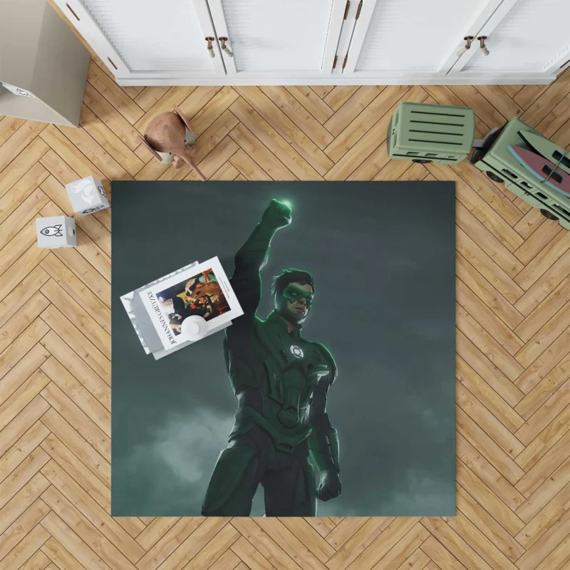 Green Lantern Comics: Hal Jordan Heroic Saga Floor Rug